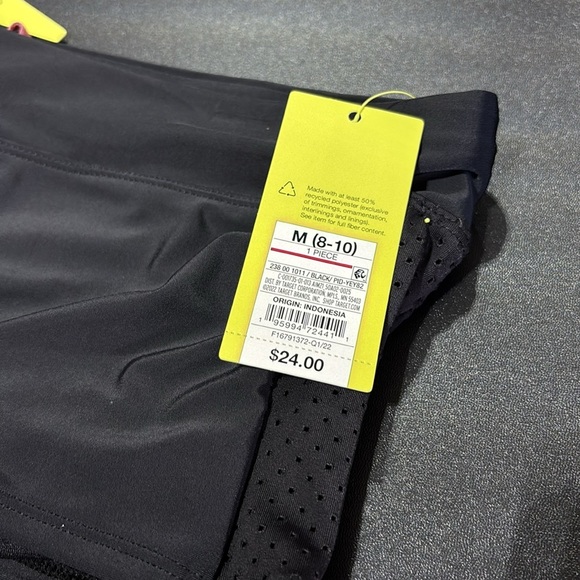 All In Motion UPF 50+ two piece swim,racerback top,boy shorts,removable pads - Picture 14 of 15